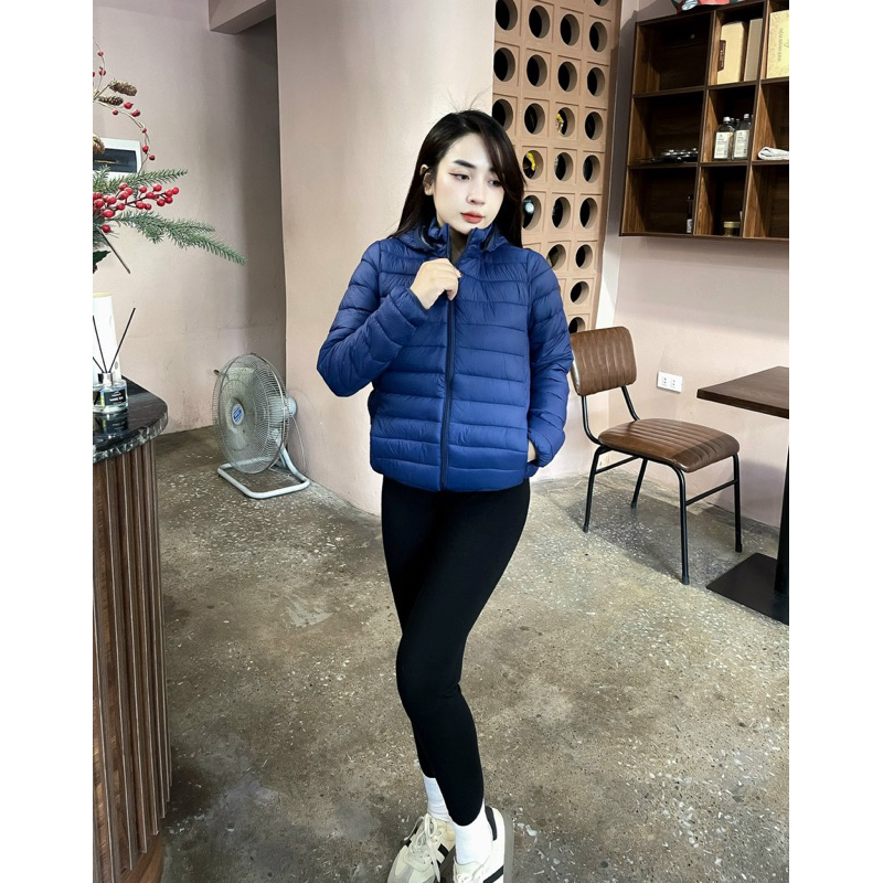 Áo Phao Nữ trần bông 3lớp ,Dáng ngắn mũ có thẻ tháo rời | BigBuy360 - bigbuy360.vn