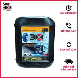 Dung dịch bảo dưỡng làm bóng 3x clean 5 lít chống rạn nứt lốp vỏ xe