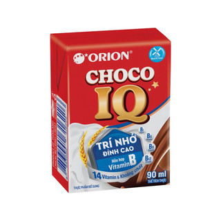 Vỉ 4 Hộp Sữa Lúa Mạch Sô-cô-la Choco IQ Orion 90ml