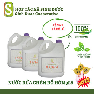 Nước rửa chén 8 thơm bồ hòn 3,8 lít - hợp tác xã sinh dược