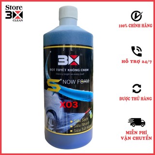  Bọt Tuyết Rửa Xe Không Chạm Cao Cấp X03 1000ml Siêu Tiện Lợi Trong Mùa Mưa 