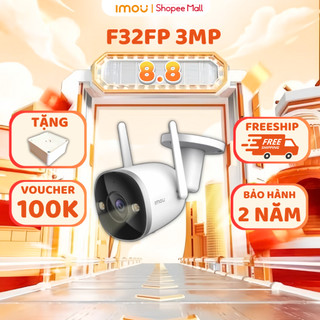Camera wifi imou f32fp siêu nét 3mp 2k hd, camrea ngoài trời, chống bụi