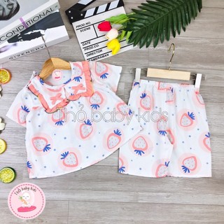Bộ tole, lanh lửng bé gái, đồ bộ tole lanh bé gái shop thỏ baby kids