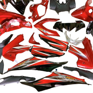 ( Tặng Tem ) Bộ Dàn áo xe Wave RSX 110 đời 2010 đến 2011 màu ĐỎ ĐEN   - nhựa nguyên sinh ABS