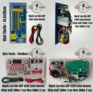 Mạch loa kéo v20x v25x reverb mẫu mới 2024