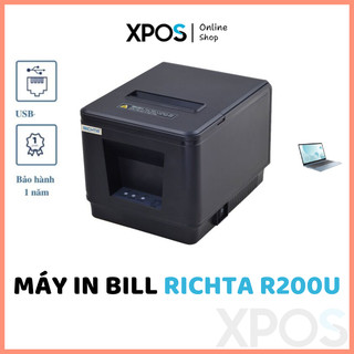 Máy in nhiệt richta r200u / r200e , máy in bill khổ k80 chính hãng.