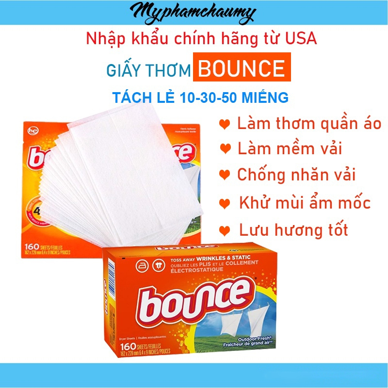 Giấy thơm quần áo Bounce