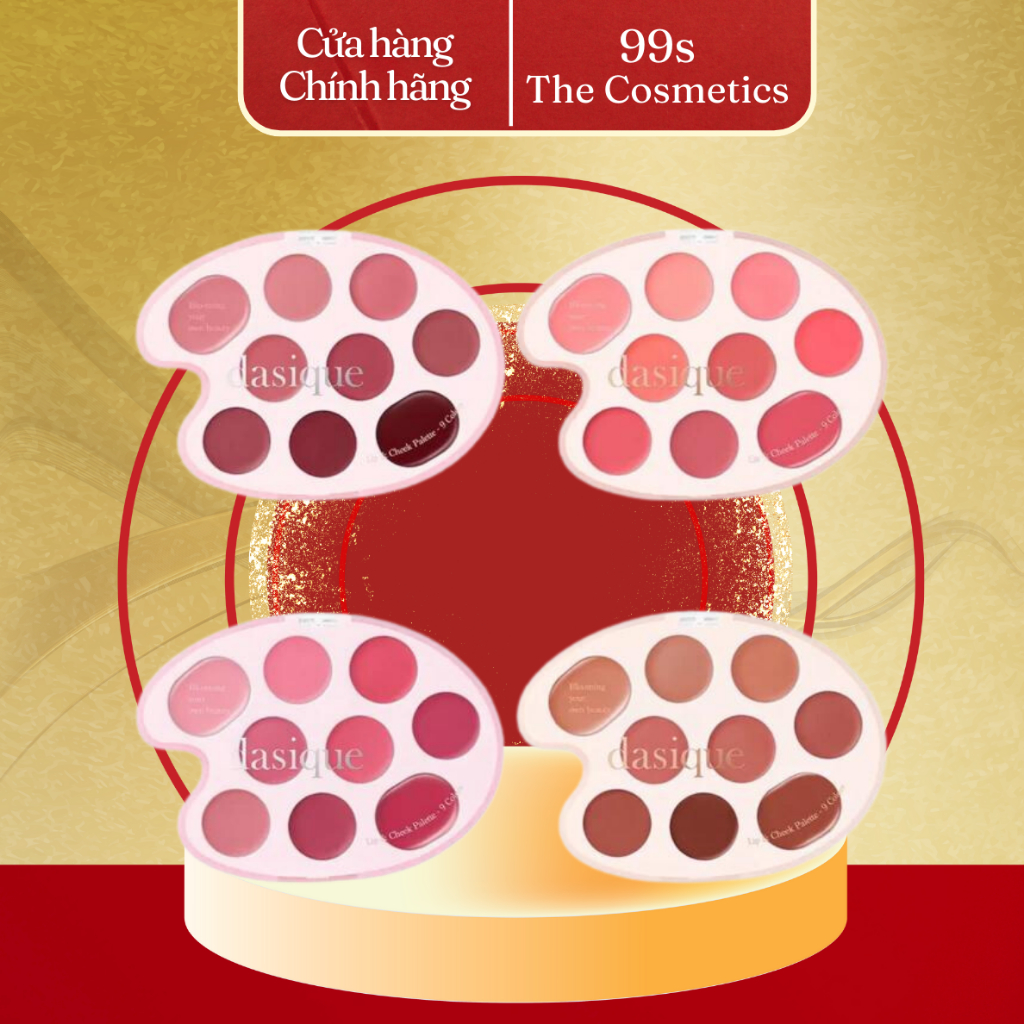 Bảng Má Hồng & Son Dasique 9 ô Mood Painting Lip & Cheek Palette