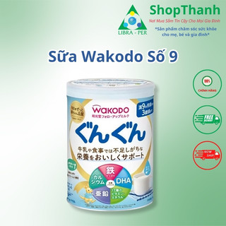 Sữa bột wakodo nội địa nhật số 9 dành cho bé từ 09 đến 36 tháng tuổi - lon 820g