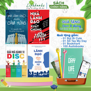 Combo 4 sách disc, nhà lãnh đạo xuất chúng, nhà lãnh đạo truyền cảm hứng, lãnh đạo bằng ngôn từ - rèn luyện lãnh đạo