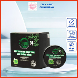 Bột than tre Zenpali 50g hoạt tính  tác dụng làm trắng răng