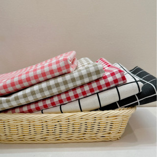 (50CM-TĂNG SIZE+VẮT SỔ) VẢI CANVAS nhiều họa tiết sọc, caro, trơn làm khăn trải bàn, nền chụp ảnh