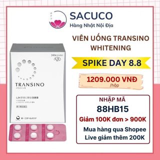 Viên uống Transino mờ nám, trắng da Nhật Bản Hộp 60 viên