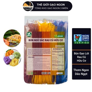  Bún gạo lứt rau củ ngũ sắc - Healthy eatclean tốt cho sức khỏe 