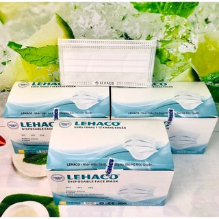 Khẩu trang Trắng 4 lớp kháng khuẩn 50 cái/ hộp