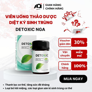 Viên Uống Thảo Dược Detoxic Nga Thải Độc Diệt Ký Sinh Trùng Loại Bỏ Giun Sán Hôi Miệng, Thanh Lọc Cơ Thể, Tăng Đề Kháng