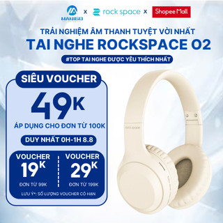 Headphone Tai nghe bluetooth chụp tai không dây Rockspace O2 chính hãng có mic nghe nhạc liên tục 15h  bảo hành 1 năm
