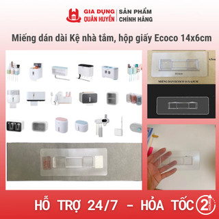 Miếng dán dài Kệ nhà tắm, hộp giấy Ecoco 14x6cm
