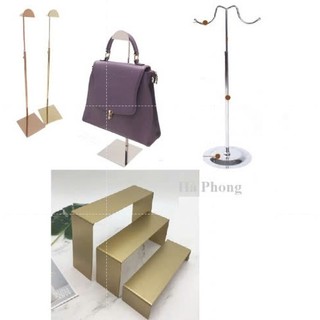 Móc treo quần áo, Cây treo túi để bàn đế inoc