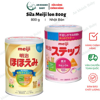 Sữa Meiji Nội Địa Nhật Lon, Thanh Số 0 & Số 9 , 0-1 & 1-3, Sữa Công Thức Hộp 800g Date T2-4/2025