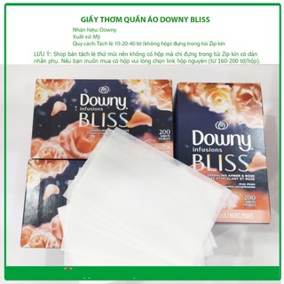 Giấy thơm quần áo Downy Bliss