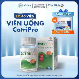  Viên Uống CotriPro Thái Minh - Hiệu quả cho trĩ nội, trĩ ngoại, táo bón - Hộp 20 viên