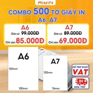 Giấy In Nhiệt 100x150mm-Tệp 500 Tờ,In Đơn TMĐT,Tem Nhã Vận Chuyển,Logo Dạng Tập A6, A7,Có Sẵn Keo