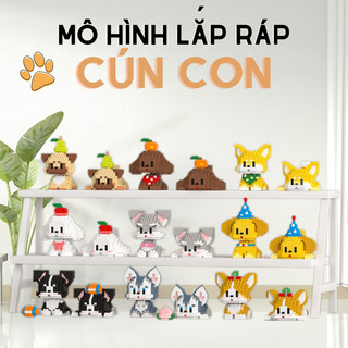 Đồ chơi lắp ráp mô hình 3d mini siêu dễ thương - đồ chơi xép hình cho bé