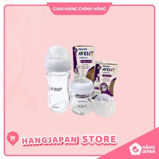 Bình sữa thủy tinh mô phỏng tự nhiên 120ml / 240ml Philips Avent