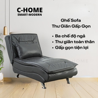 Ghế sofa lười thư giãn bằng da,ghế sofa giường gấp gọn nằm thư giãn phòng khách phòng ngủ,ghế lười 175x70x45cm