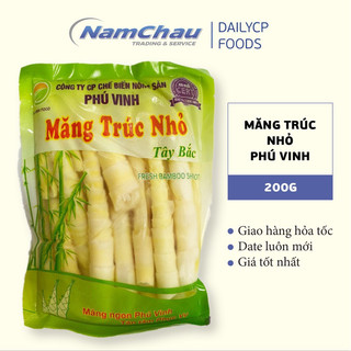 Măng trúc nhỏ Phú Vinh gói 200gr | Măng sạch sơ chế [HN giao hoả tốc]