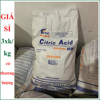 [1Kg] Axit chanh, axit citric, acid citric, bột chanh, bột chua, dùng để tẩy rửa, tạo độ chua, điều chỉnh pH