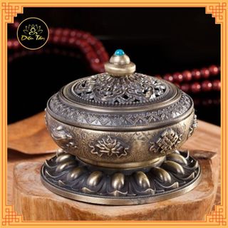 Lư đồng xông trầm  đồ thờ cúng dụng cụ xông trầm nụ , trầm hương nhiều mẫu lư đồng tùy chọn