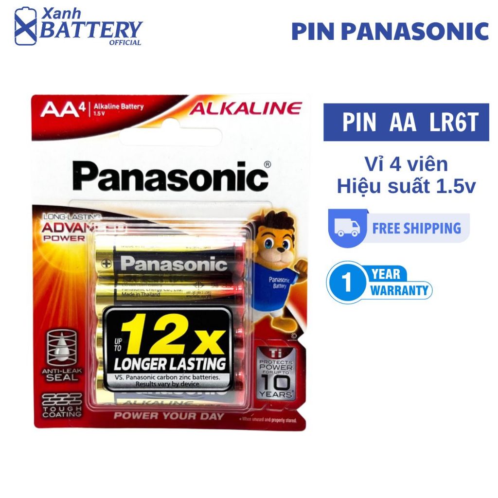 AA Panasonic vỉ 4 Viên dung lượng cao LR6T