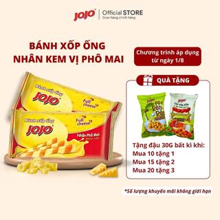 Combo 10 Gói Bánh Xốp Ống JOJO Nhân Phô Mai 125G (Tặng Đậu 30G)