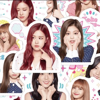 Bộ 10 Sticker Nhóm Nhạc Blackpink lisa jennie Ros jisoo