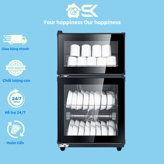 Tủ sấy bát đĩa [Bảo hành 12 tháng] khử khuẩn bằng tia hồng ngoại và ozone - Máy sấy bát