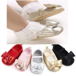 Giầy tập đi nơ xinh cho bé gái