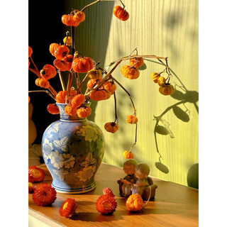 BÌNH HOA TRÒN GỐM SỨ LAM CAO 22.5cm