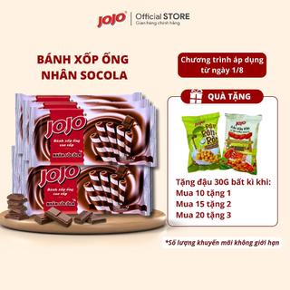 Bánh Xốp Ống JOJO Nhân Sôcôla 115G (Tặng Đậu 30g)