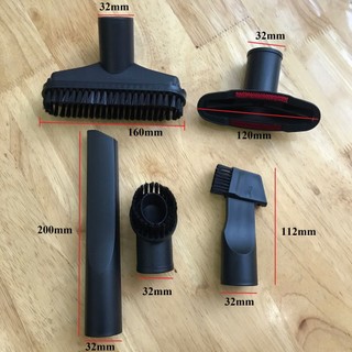 Phụ kiện Máy hút bụi bộ 5, Bộ vòi máy hút bụi chuyên dụng 5 trong 1, 5 Đầu Bàn Chải Hút Bụi bộ 5