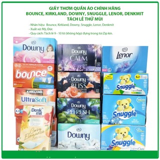 Giấy thơm quần áo Bounce, Downy, tách lẻ thử mùi