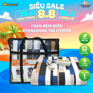 Chăn đệm điện KyungDong vải Cotton đa dạng màu sắc - Thương hiệu đến từ Hàn Quốc
