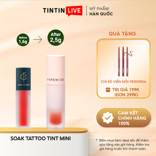 Son kem lì FORENCOS Lip Tattoo Soak Tint 13 màu chính hãng Hàn Quốc