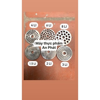 Mặt sàng/ mặt bích 1.5ly/2ly/3ly/4ly/5ly/6ly/8ly thay thế bệ xay đùn cám đùn thịt 10/12
