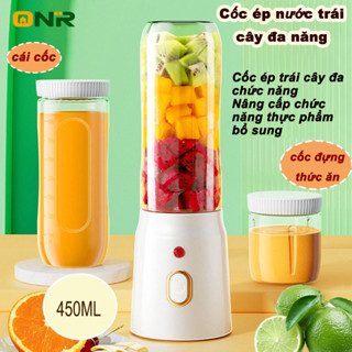 ONR Máy xay sinh tố mini cầm tay đa chức năng xay trái cây xay đá phiên bản điện 450ML Bảo Hành