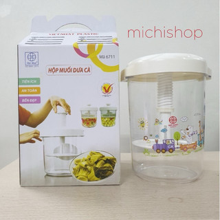 Bình muối dưa, Hộp muối dưa cà Việt Nhật 7,5L nhựa VIệt Nhật An Toàn ( MS 6710/6711)
