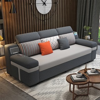 Sofa giường thông minh có loa bluetooth cổng xạc usb tặng kèm 2 gối
