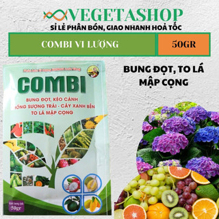 [ Siêu Tốt ] PHÂN BÓN  VI LƯỢNG  Bổ sung trung vi lượng thiết yếu cho cây COMBI-50G Phân bón Quốc Vàng
