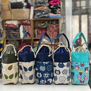 [FREESHIP❤️](VIDEO THẬT)Túi vải bố Dày đựng Ly/Bình giữ nhiệt Thiết kế May Handmade ĐỘC QUYỀN (rất nhiều mẫu lựa chọn)
